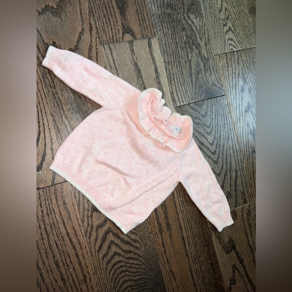 Livly 1-3 sweater rare find luxury designer Bloomingdale’s cotton knit collar